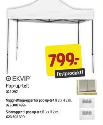Jula Pop-up-telt tilbud