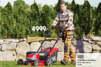 Jula Batteridrevet gressklipper tilbud