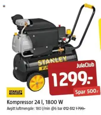 Jula Kompressor 24 I, 1800 W tilbud