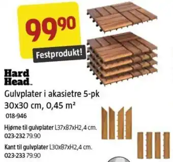 Jula Gulvplater i akasietre 5-pk tilbud