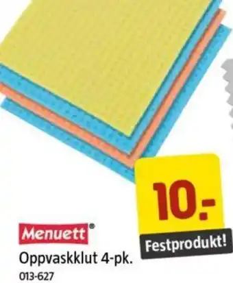 Jula Oppvaskklut 4-pk. tilbud