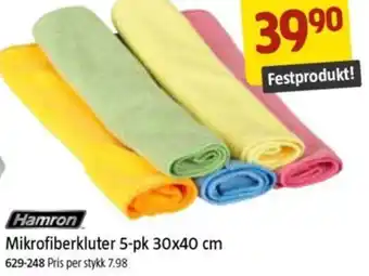 Jula Mikrofiberkluter 5-pk 30x40 cm tilbud