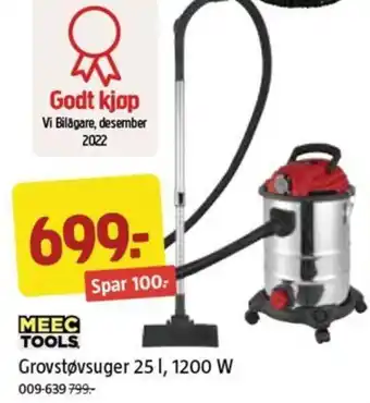 Jula Grovstøvsuger 25 I, 1200 W tilbud