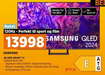 POWER SAMSUNG 4K HDR SMART TV TQ55Q74DBTXXC tilbud