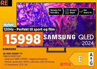 POWER SAMSUNG 4K HDR SMART TV TQ65Q74DBTXXC tilbud