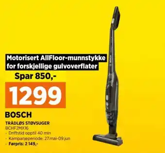 POWER TRÅDLØS STØVSUGER BCHF2MX16 tilbud