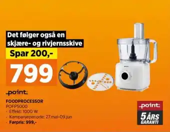 POWER FOODPROCESSOR POFP5000 tilbud