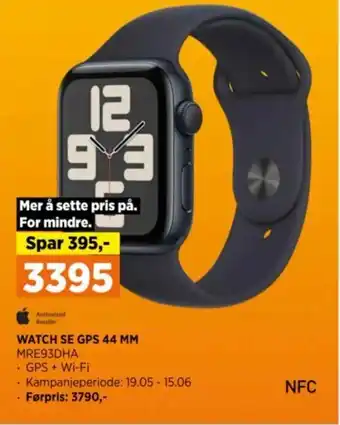 POWER WATCH SE GPS 44 MM MRE93DHA tilbud