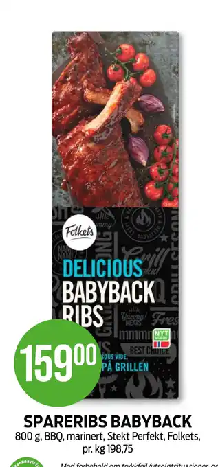 Kiwi SPARERIBS BABYBACK tilbud
