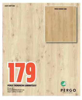 Coop Obs PERGO TRONDHEIM LAMINATGULV tilbud