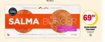 Coop Extra SALMA BURGER THAI CURRY tilbud