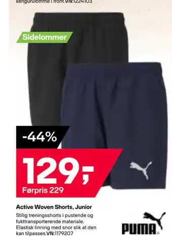 XXL Sport Active Woven Shorts, Junior tilbud