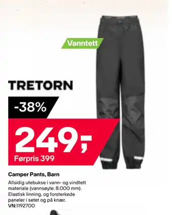 XXL Sport Camper Pants, Barn tilbud