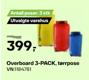XXL Sport Overboard 3-PACK, tørrpose tilbud