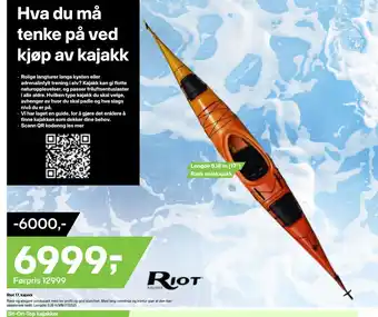 XXL Sport Riot 17, kajakk tilbud