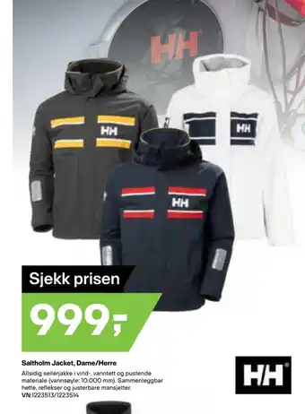 XXL Sport Saltholm Jacket, Dame/Herre tilbud