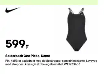 XXL Sport Spiderback One Piece, Dame tilbud