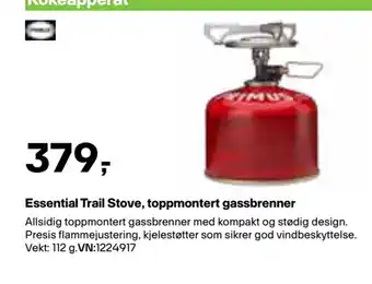 XXL Sport Essential Trail Stove, toppmontert gassbrenner tilbud