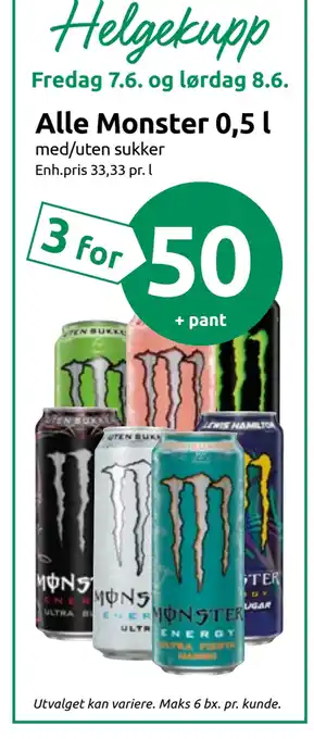 Joker Alle Monster 0,5 l tilbud