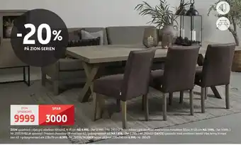 Bohus ZION SPISEBORD tilbud