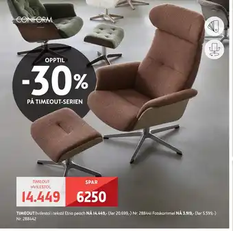 Bohus TIMEOUT HVILESTOL tilbud