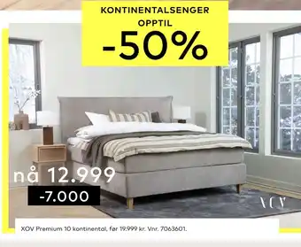 Skeidar nå 12.999XOV Premium 10 kontinental tilbud