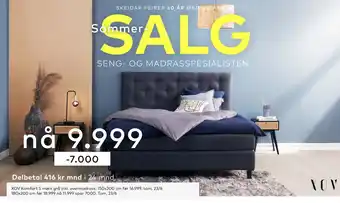 Skeidar XOV Komfort 5 mørk grå inkl. overmadrass tilbud
