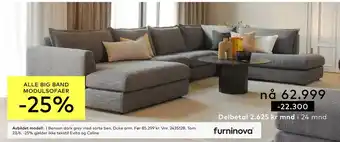 Skeidar Benson dark grey med sorte ben. Duke arm tilbud