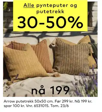 Skeidar Arrow putetrekk tilbud