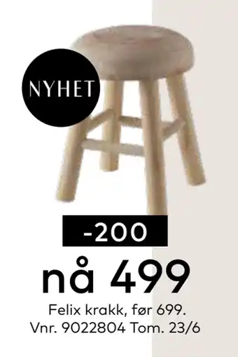 Skeidar Felix krakk tilbud