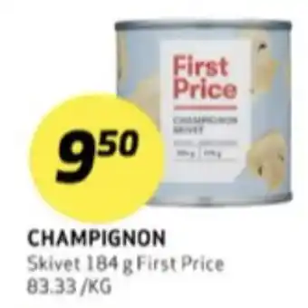Bunnpris First price champignon tilbud