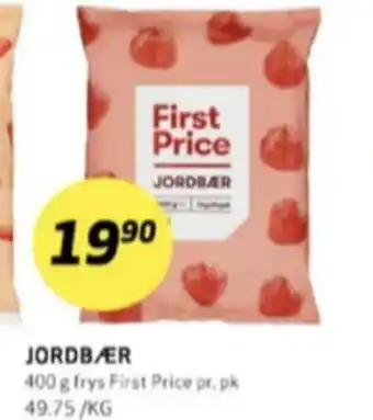 Bunnpris First price jordbær tilbud