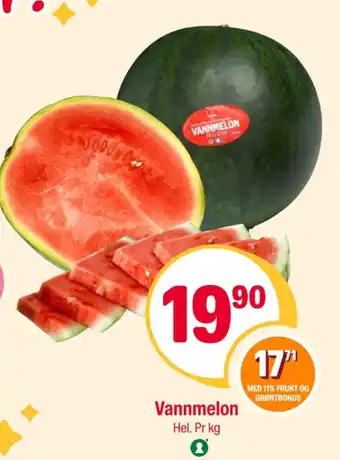 Coop Extra Ukjent vannmelon tilbud
