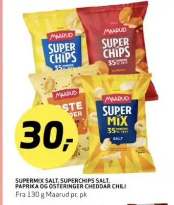 Bunnpris Supermix salt chips tilbud
