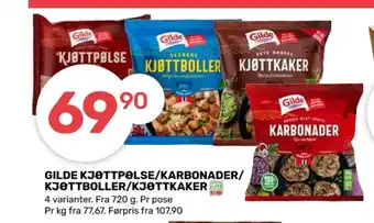 Coop Marked Gilde karbonader tilbud