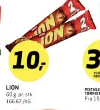 Bunnpris Lion sjokoladebar tilbud