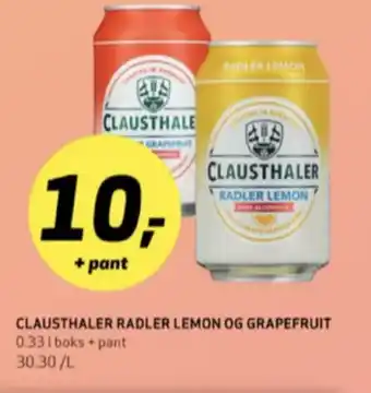 Bunnpris Clausthaler radler lemon tilbud