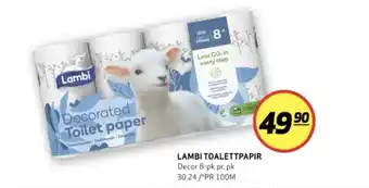 Bunnpris Decor toalettpapir tilbud
