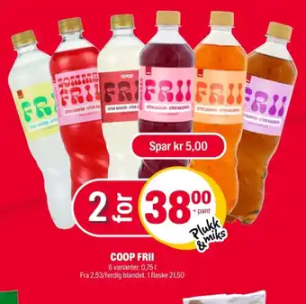 Coop Extra Frii saft tilbud