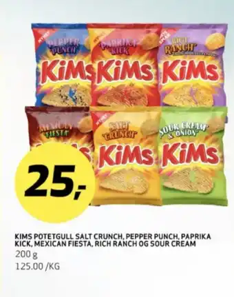 Bunnpris Kims mexican fiesta chips tilbud