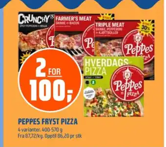 Coop Obs Peppes pizza triple meat pizza tilbud