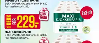 Europris Maxi tørkerull tilbud