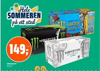 Coop Obs Monster energy energidrikk tilbud