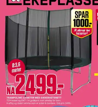 Europris Ukjent trampoline tilbud