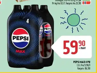 Coop Prix Pepsi max cola tilbud