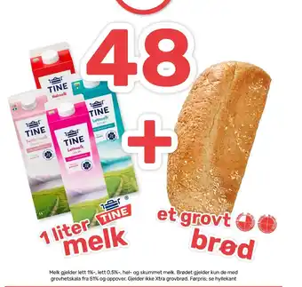 Matkroken Tine melk & brød tilbud