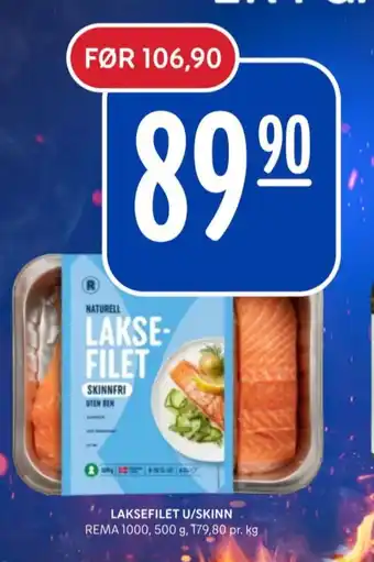 Rema 1000 Rema 1000 laksefilet tilbud