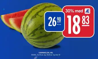 Rema 1000 Bama vannmelon tilbud