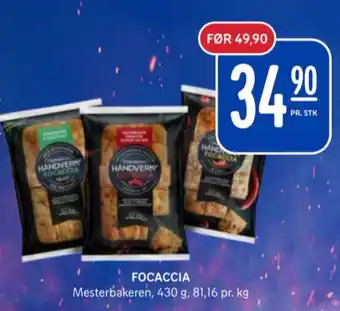 Rema 1000 Mesterbakeren focaccia tilbud