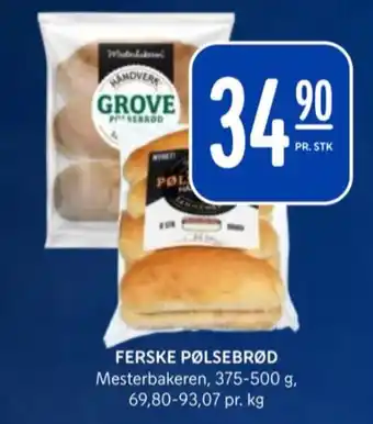 Rema 1000 Mesterbakeren pølsebrød tilbud